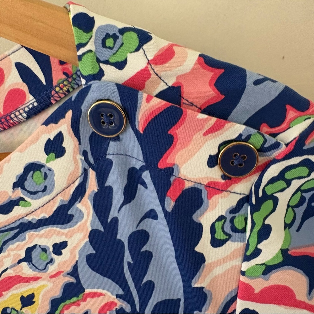 Talbots Jersey Shift Dress Botanical Paisley. Size XL. - Picture 6 of 10